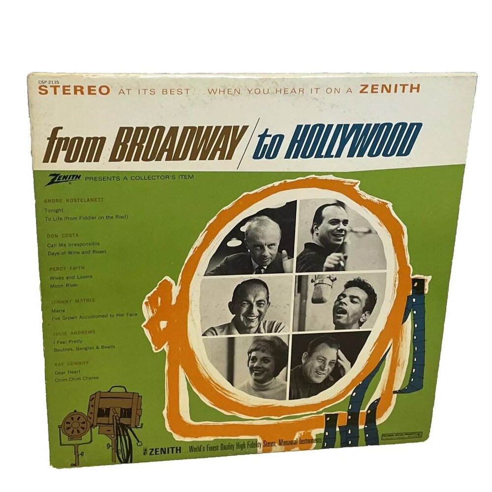 Various From Broadway To Hollywood (Vinyl) Zenith CSP 213S VG LP Record Album